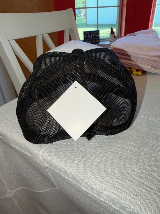 'Go Ask Your Dad' Black & White Trucker Hat. NWT - Picture 2 of 3